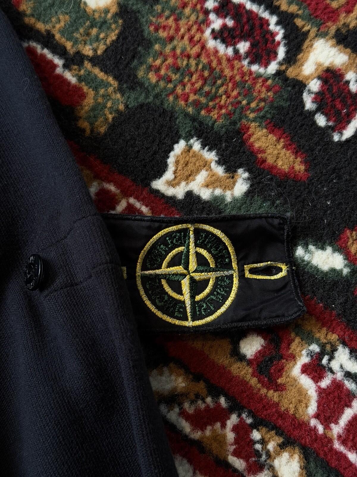Stone Island Black Crewneck Pocket Sweatshirt Men’s Size S Pullover Zip Pockets