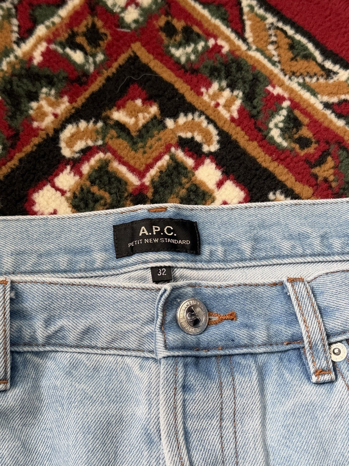 APC Petit New Standart Washed Blue Jeans Size 32 A.P.C Rue Madame Paris