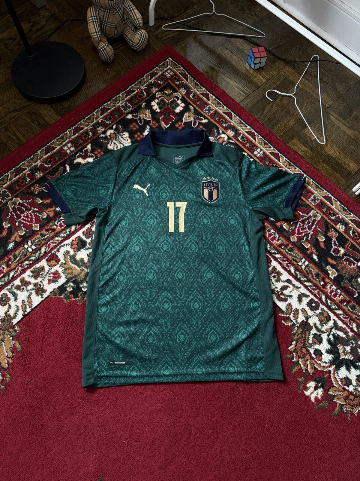 2019-20 Puma Italy Football T-Shirt Ciro Immobile #17 Size L