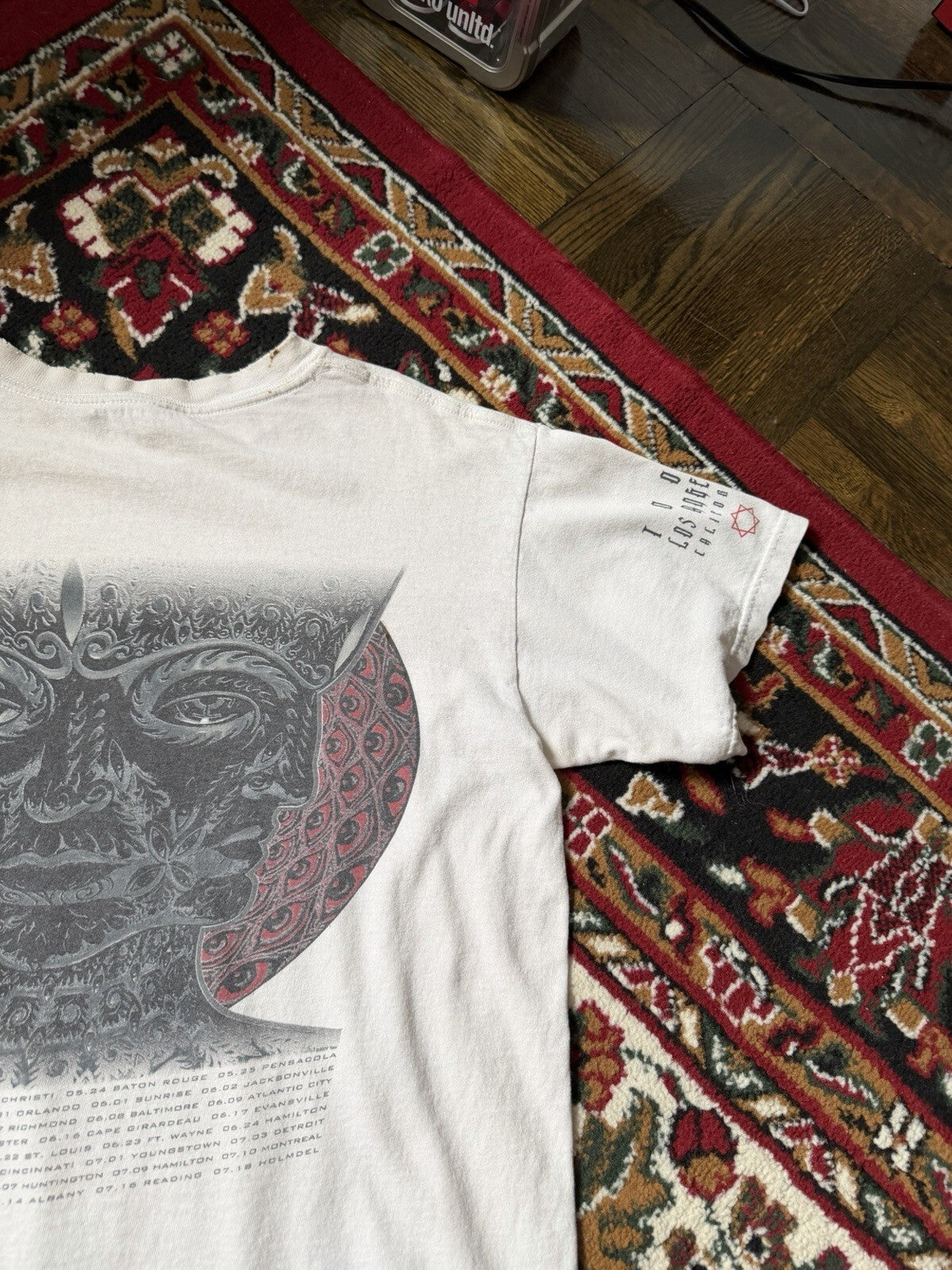 Vintage 2007 Tool 10,000 Days Tour Tee Shirt 2XL White Heavy Metal Band Grunge