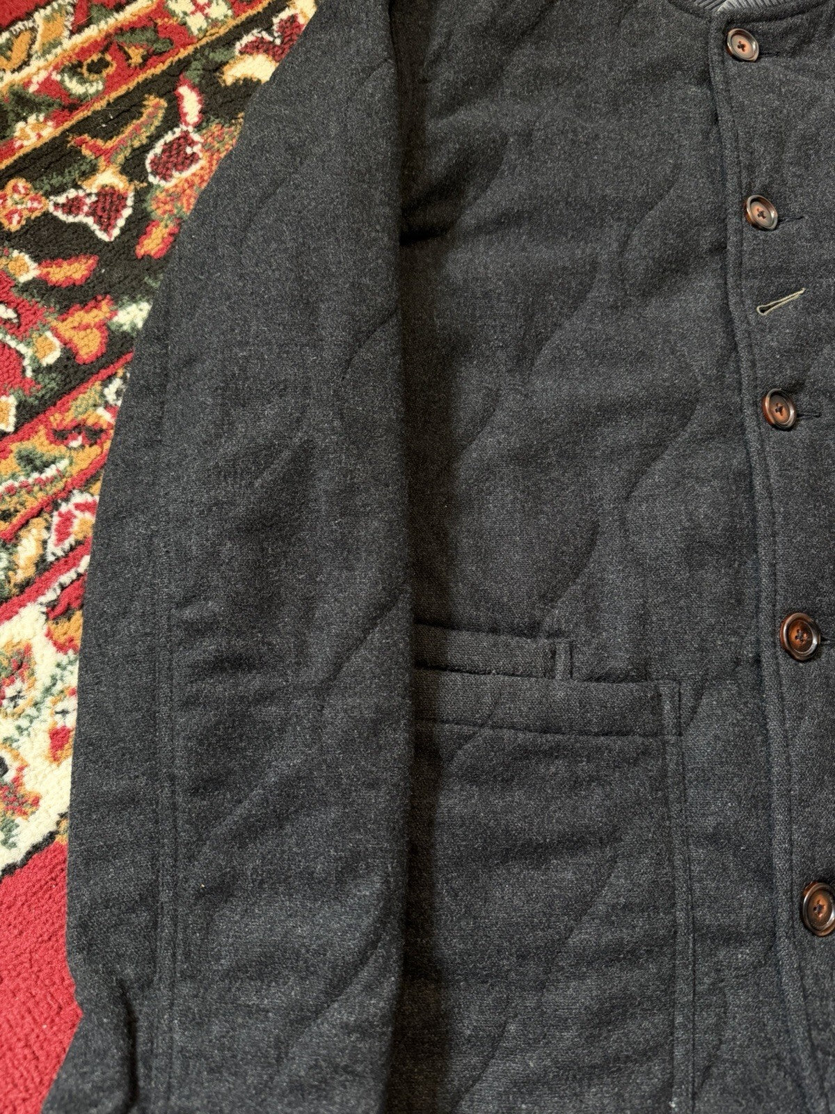 Universal Works Quilted Hunting Chore Jacket Wool Nylon M