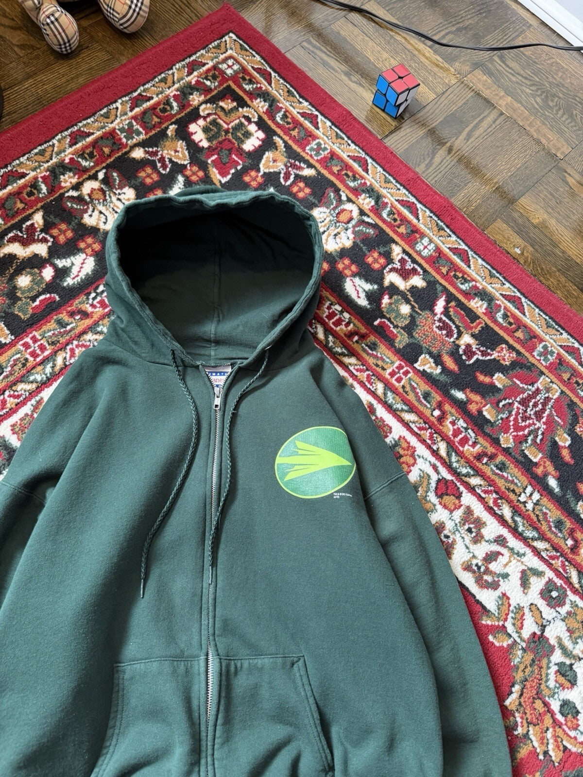 DC Comics Green Arrow Hoodie Full Zipper Vintage M (38-40)