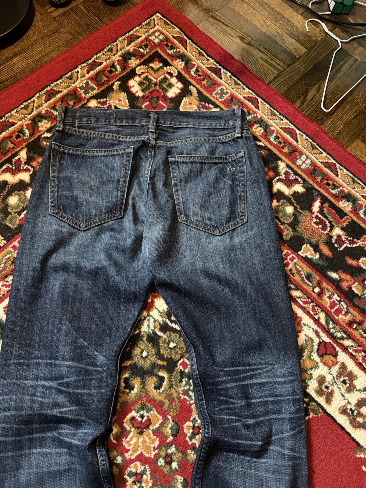 Rag & Bone RB 15X Jeans Mens 31 Slim Straight Button Fly Handmade in USA