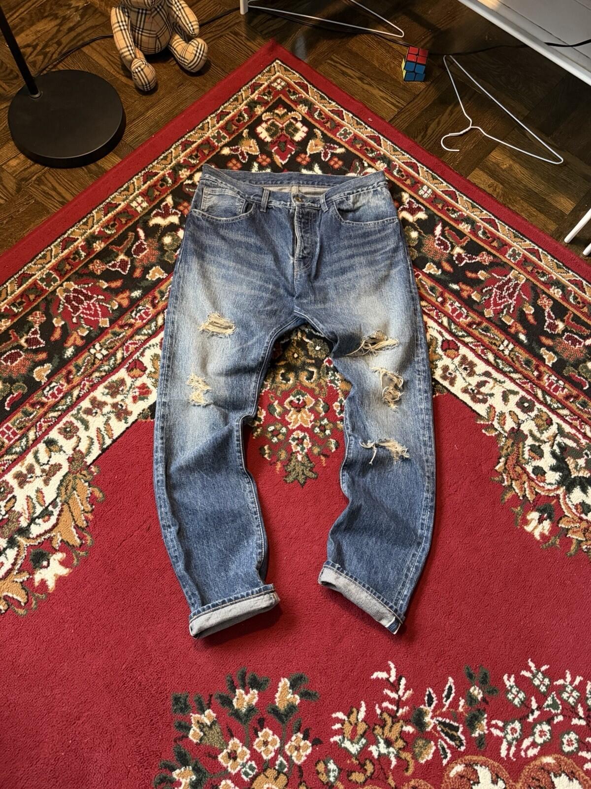 Clothsurgeon Selvedge Distressed Trashed Japanese Denim Jeans Made in Japan