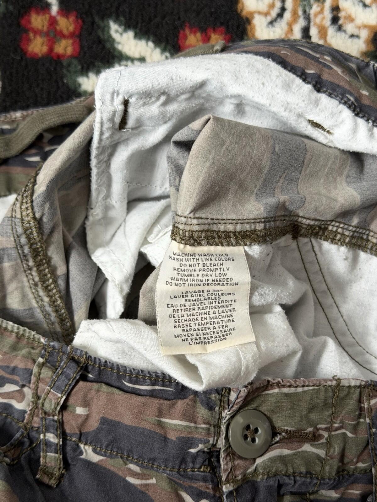 Ralph Lauren Denim Supply Flag Military Army Camo Cargo Pants Trousers 32 x 32