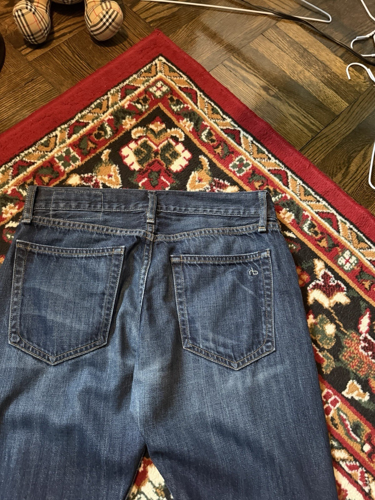 Rag & Bone RB 15X Jeans Mens 31 Slim Straight Button Fly Handmade in USA