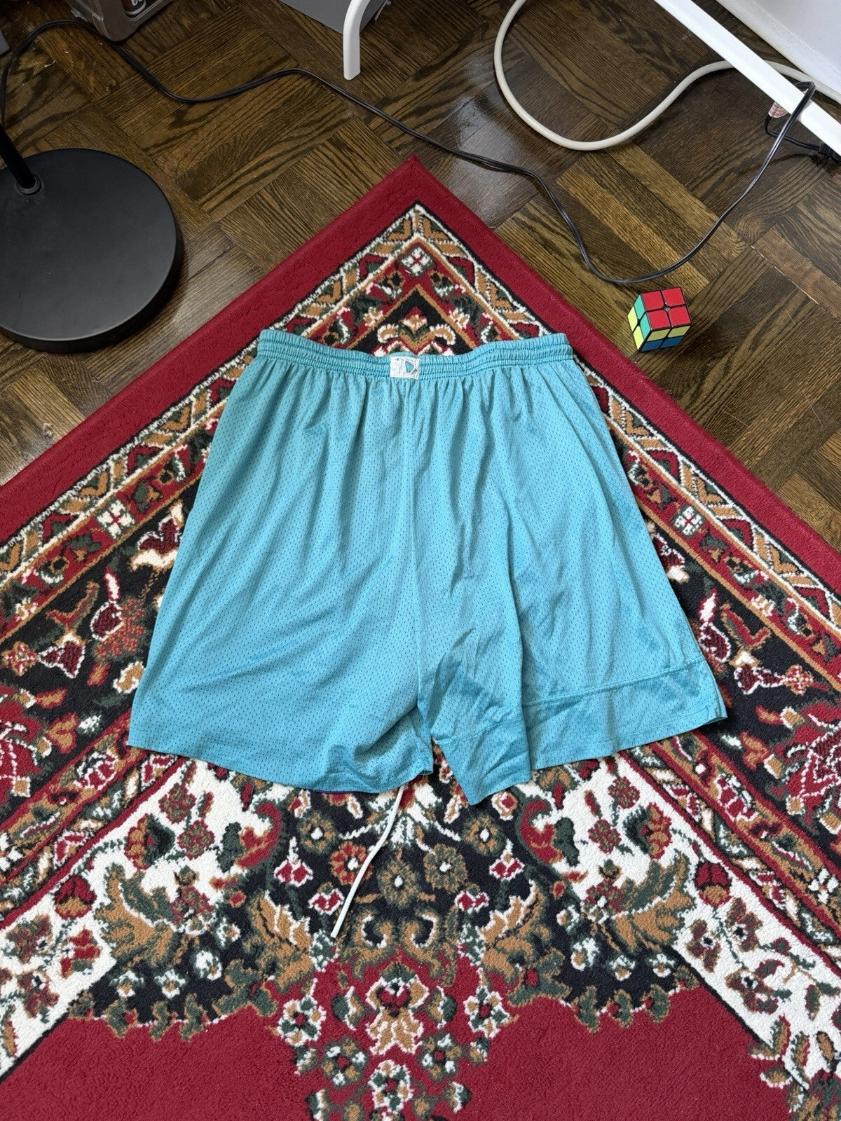 Vintage Champion 80s Reversible Basketball Shorts Purple / Green
