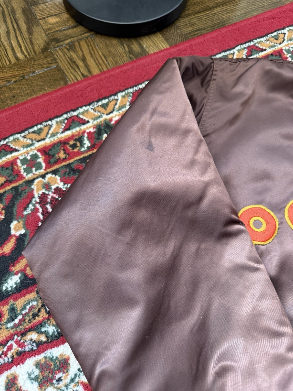 Vintage 90's San Diego Padres Majestic Cooperstown Brown Satin Bomber Jacket XL