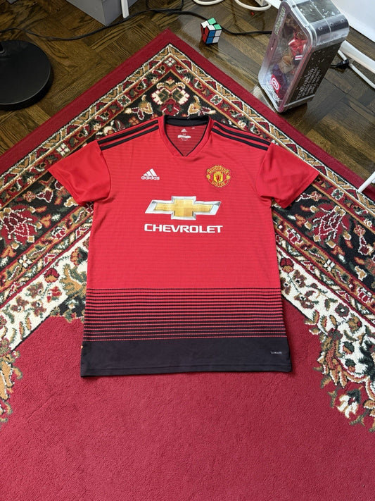 Manchester United Adidas 2018 - 2019 Home Football Jersey Soccer Shirt Authentic