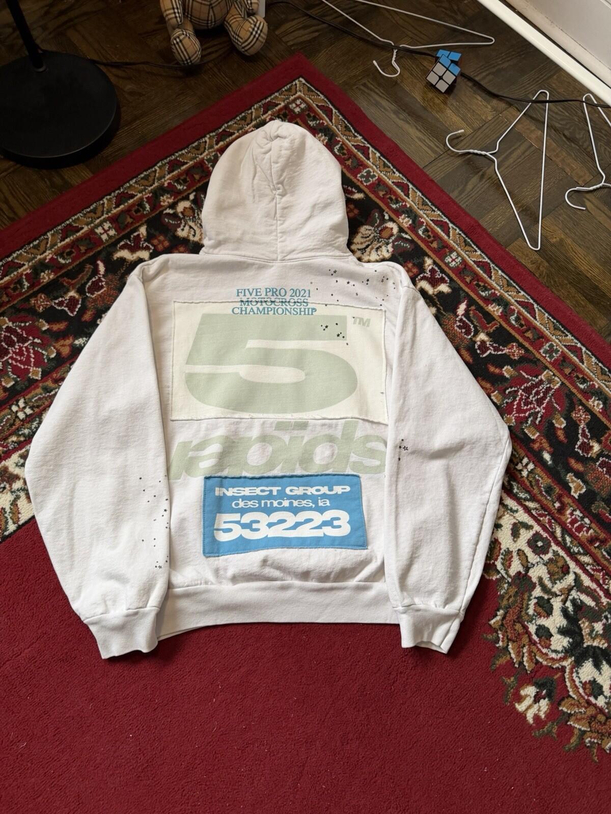 Sp5der Young Thug Graphic "Eggshell" Hoodie Eggshell Size M
