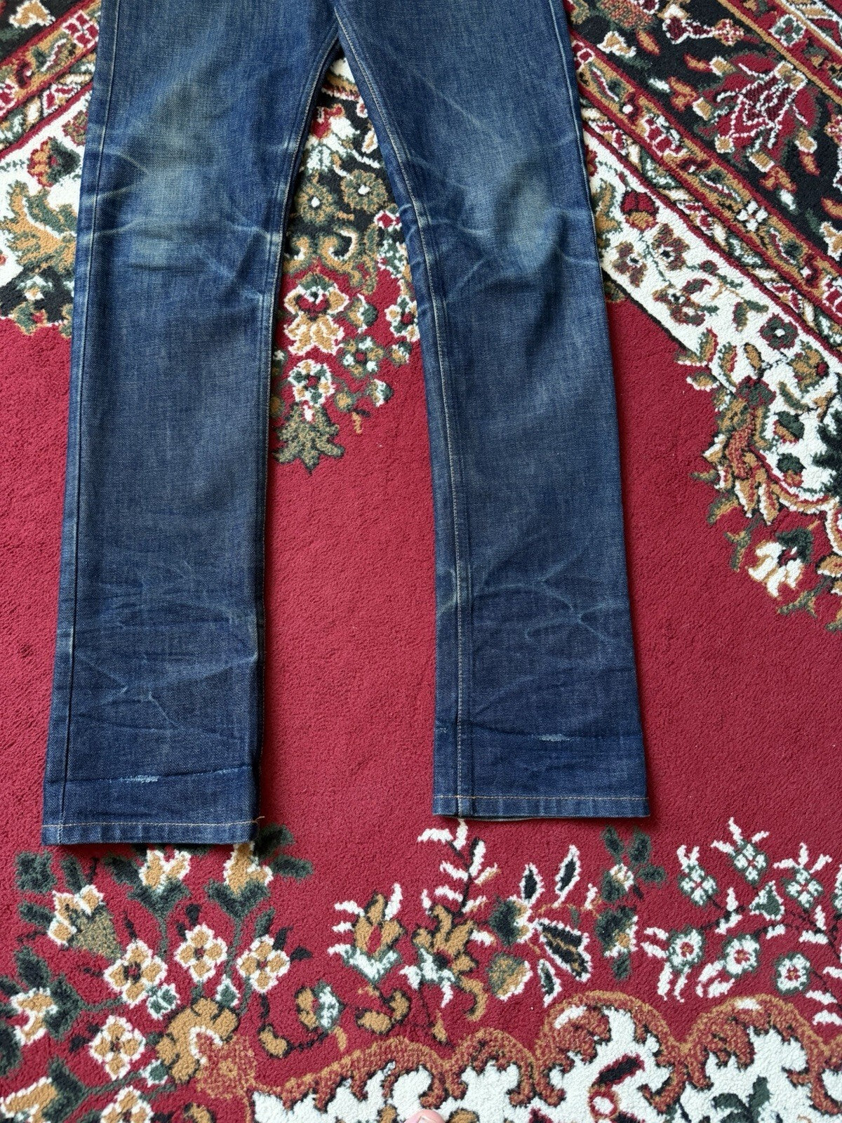 A.P.C. Rue De Fleurus Distressed Paris New Cure Men’s Straight Leg Raw Jeans APC