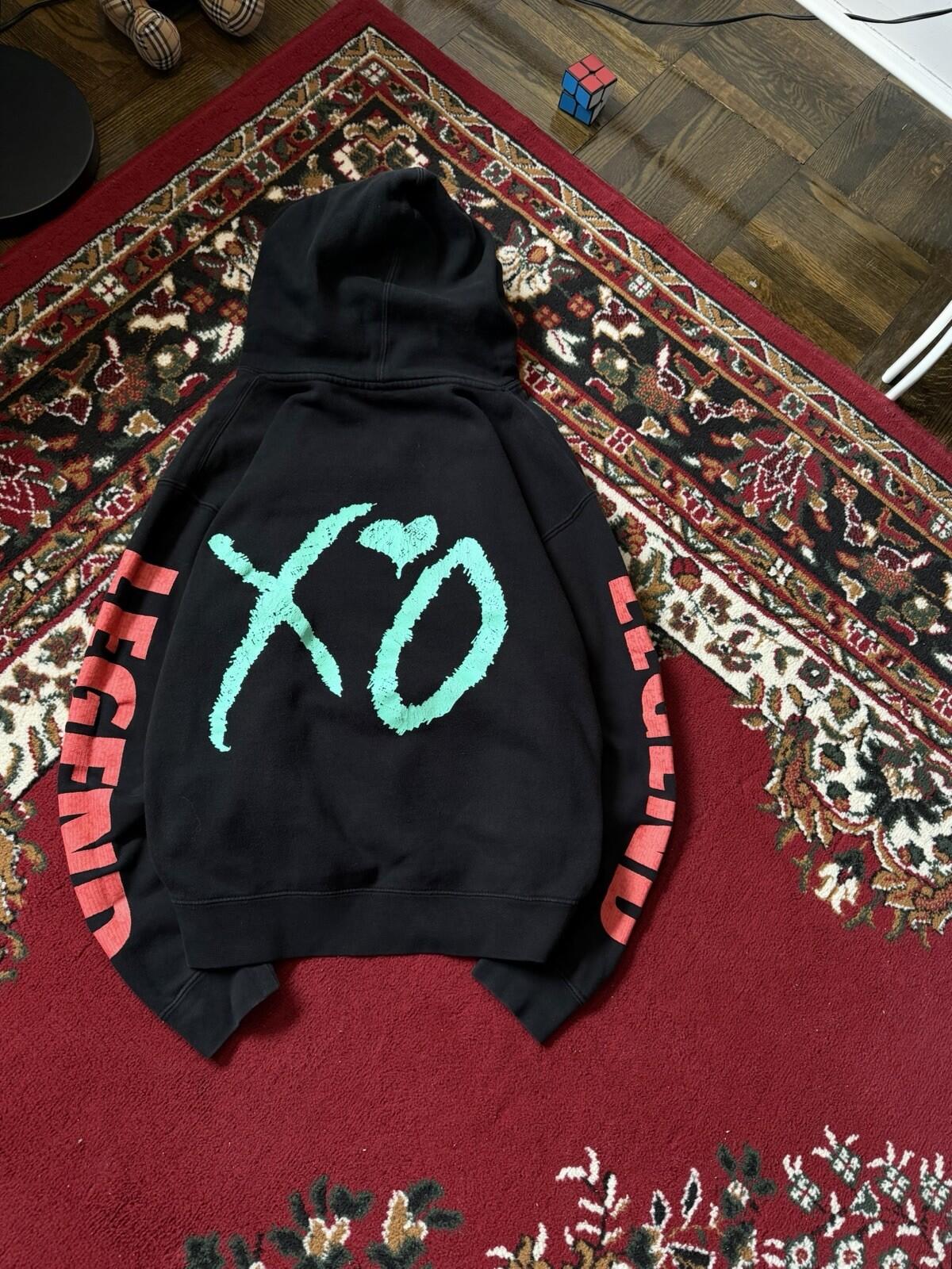 XO The Weeknd Legend Pullover Hoodie Black Unisex M Y2K