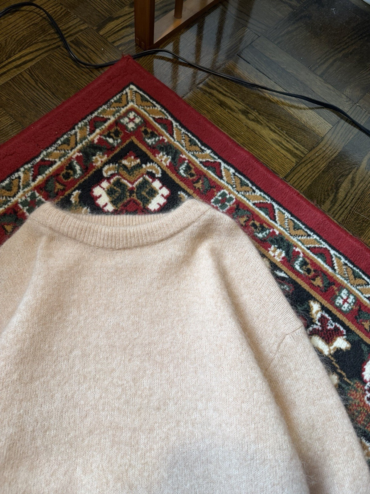 Acne Studios Dramatic Moh Baby Pink Mohair/Wool Sweater