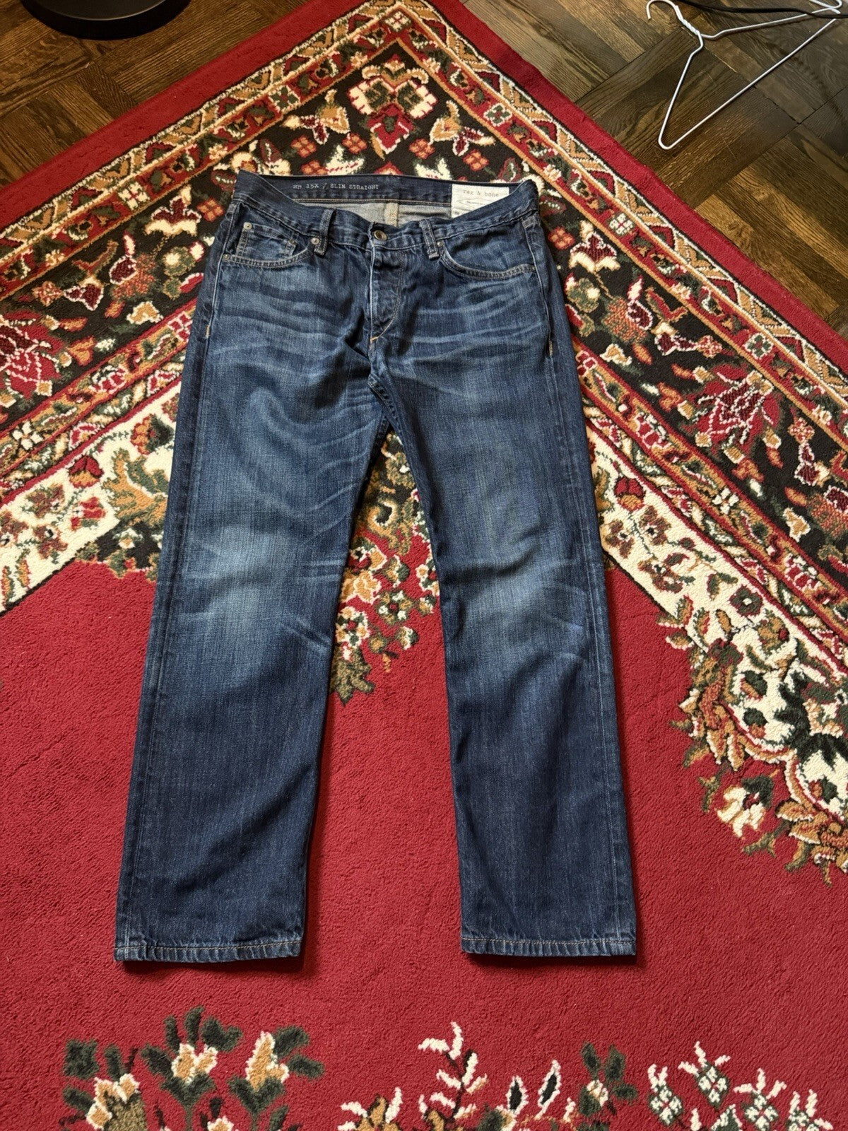 Rag & Bone RB 15X Jeans Mens 31 Slim Straight Button Fly Handmade in USA