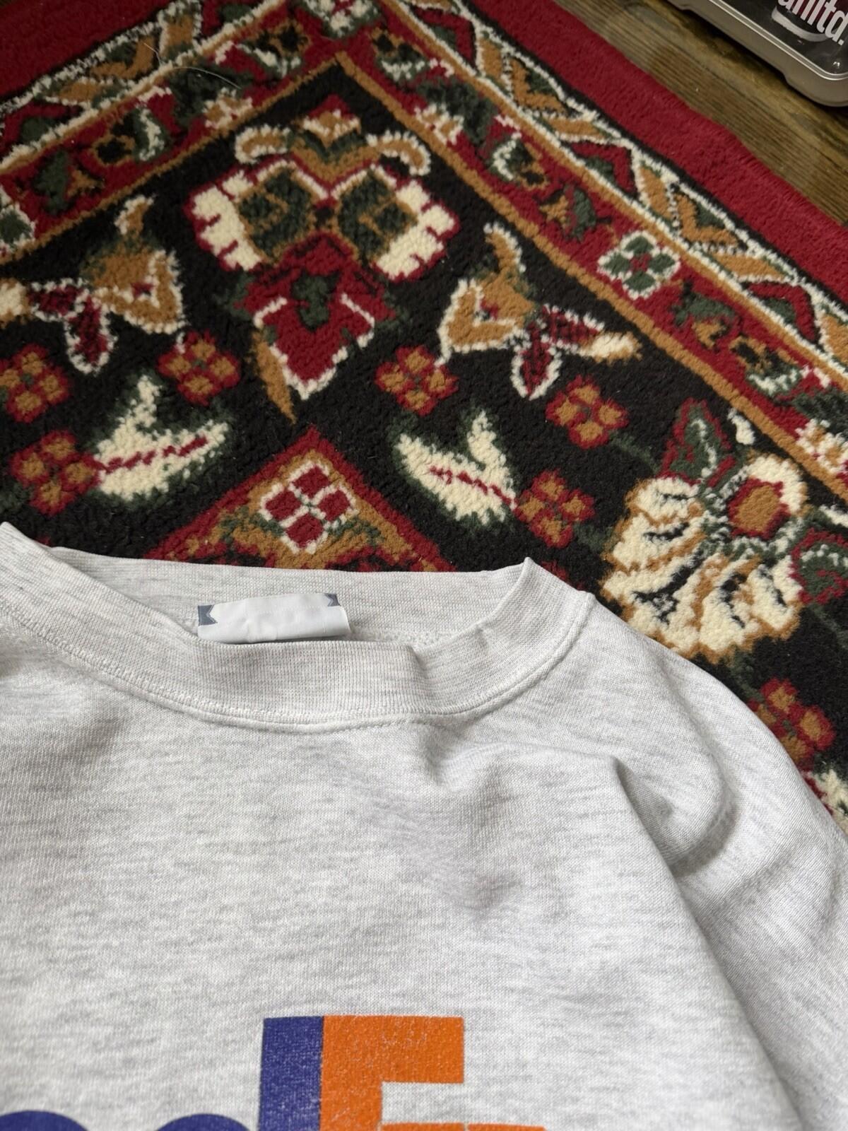 Vintage FedEx Federal Express Sweatshirt Mens L Lee Heavyweight 90s Crewneck