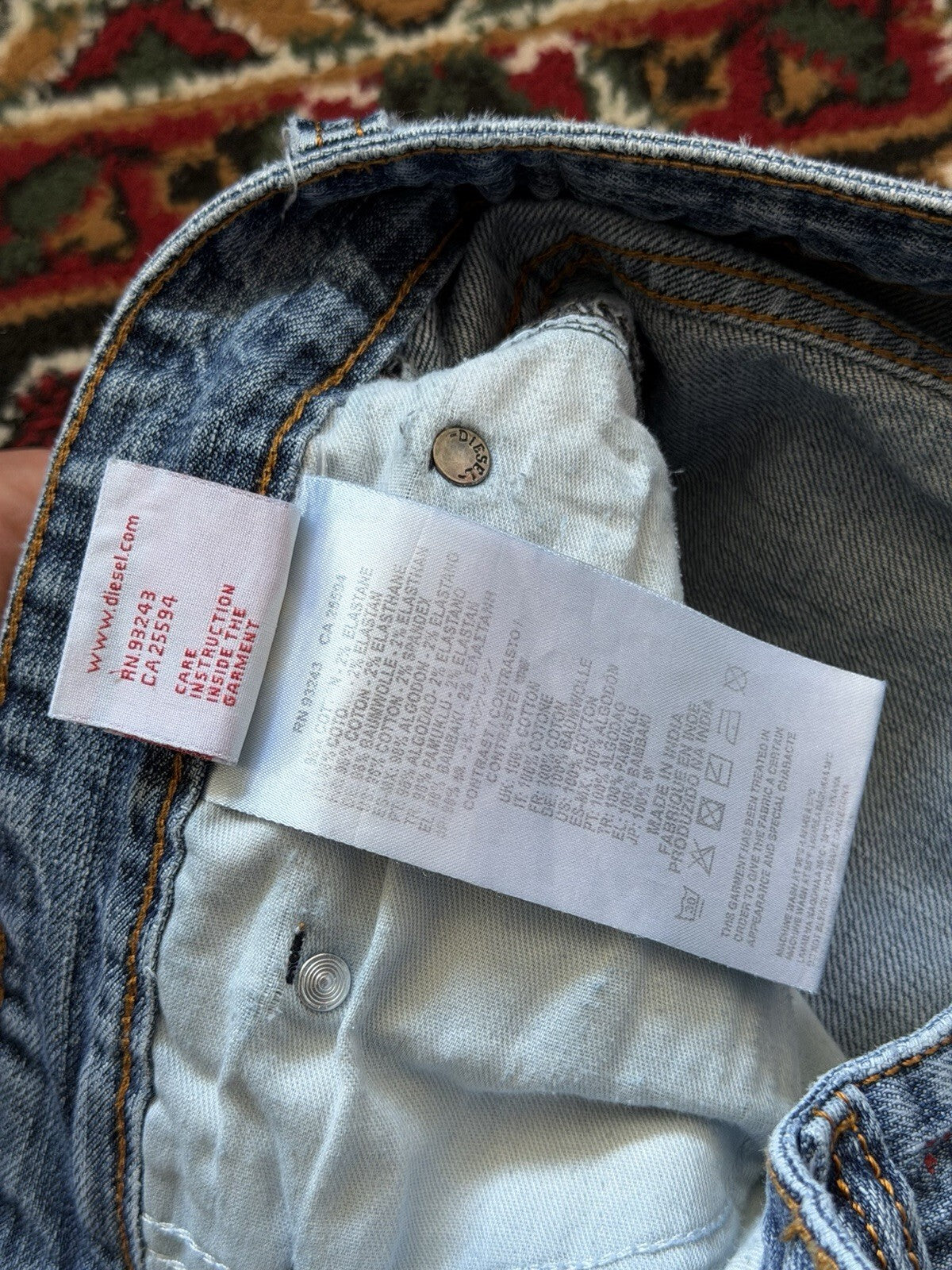 Diesel Washed Jeans Bootcut Jeans Size 34 Flared