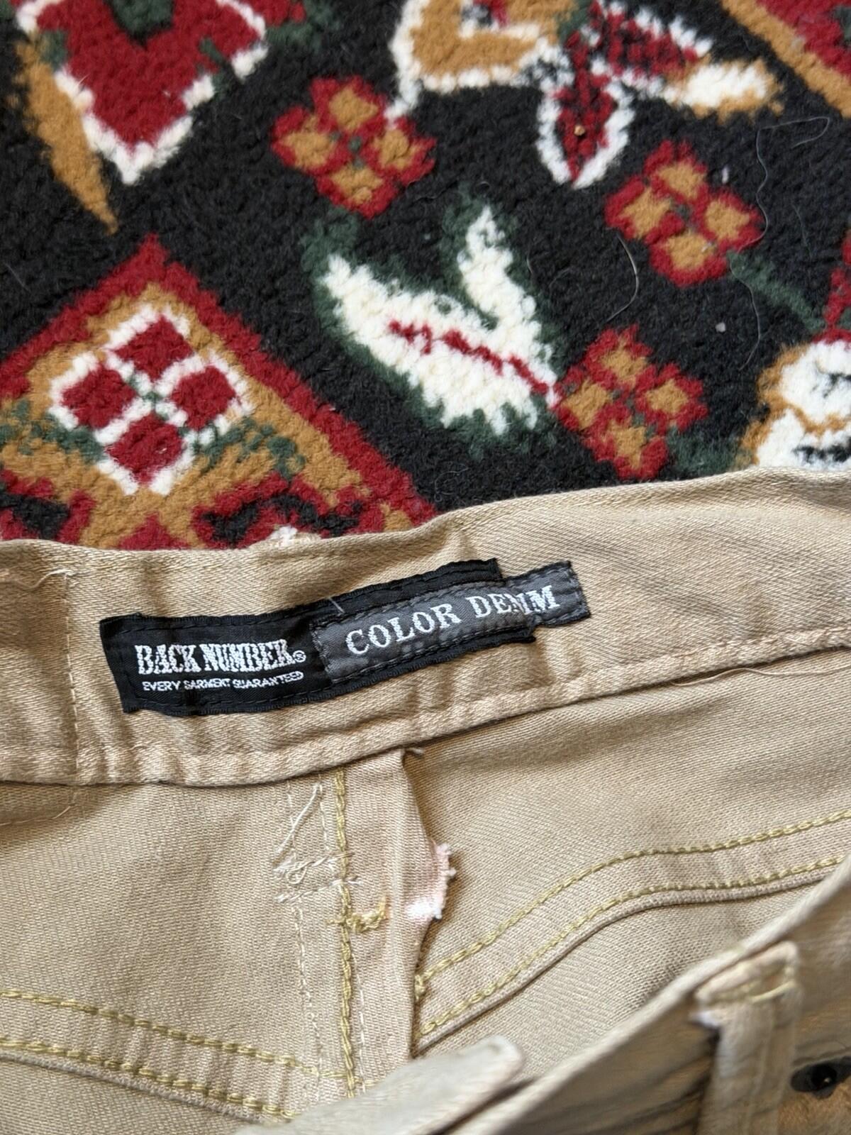 Back Number Color Japanese Denim Made in Japan Jeans Size 34