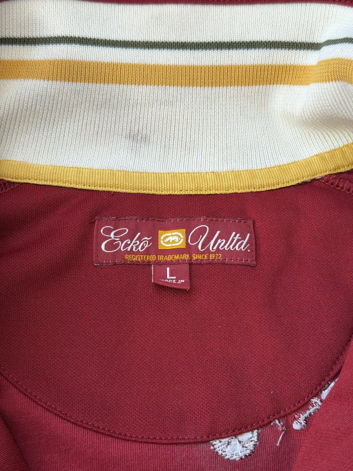 Vintage Ecko Untld Spell Out Gambling Zip Up Jacket Sweater Size L