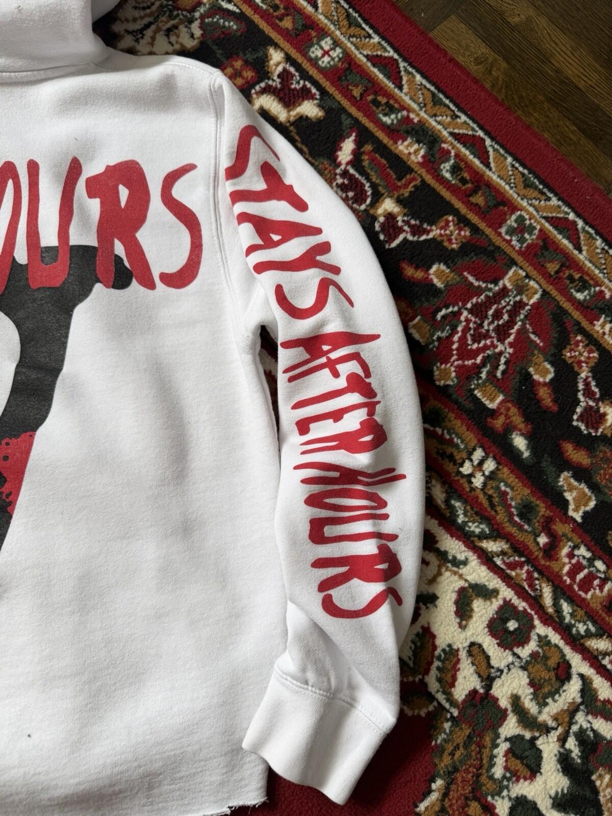 VLONE x The Weeknd What Happens After Hours White Hoodie Sweatshirt Size S