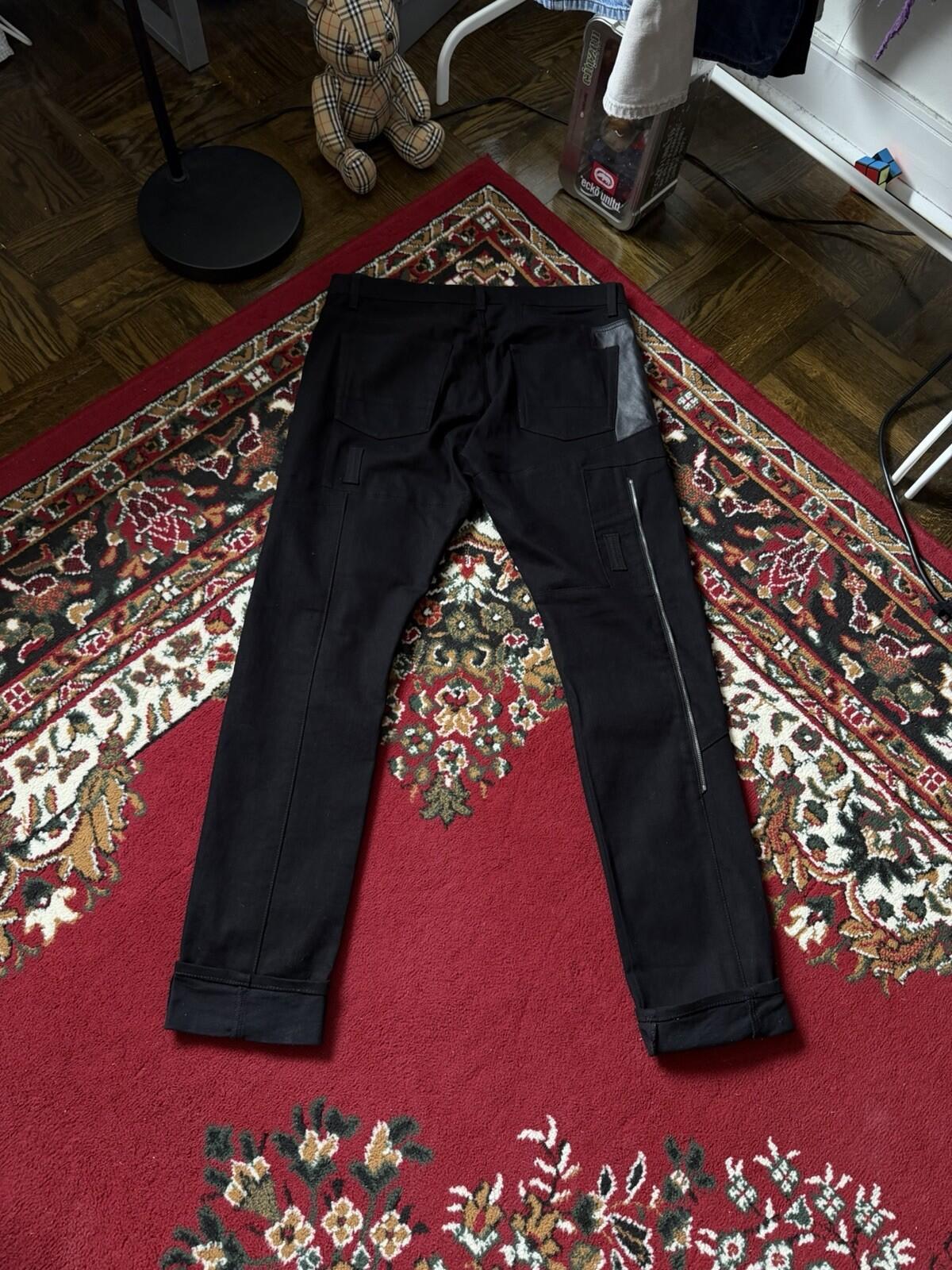 Alexander McQueen All Over Zip Black Slim Jeans - EU 52 Denim Pants