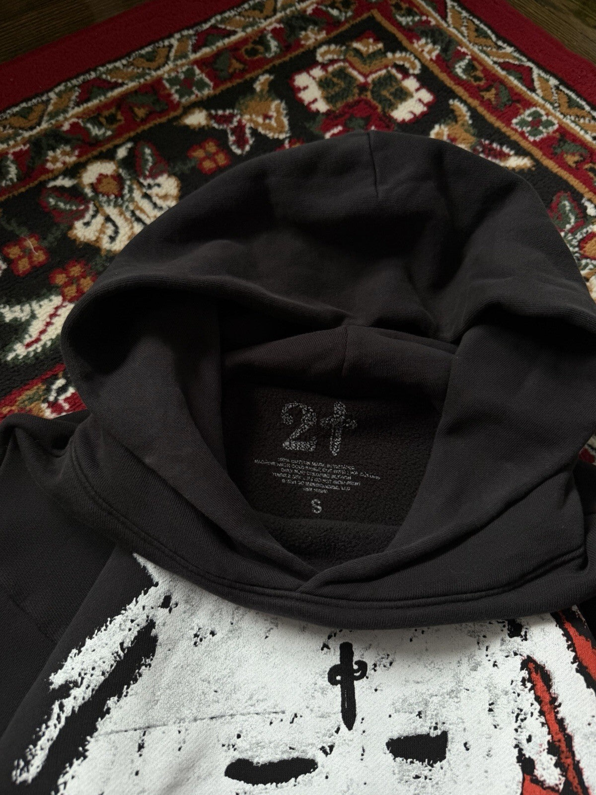 21 Savage American Dream Tour Black Hoodie Dagger Size S