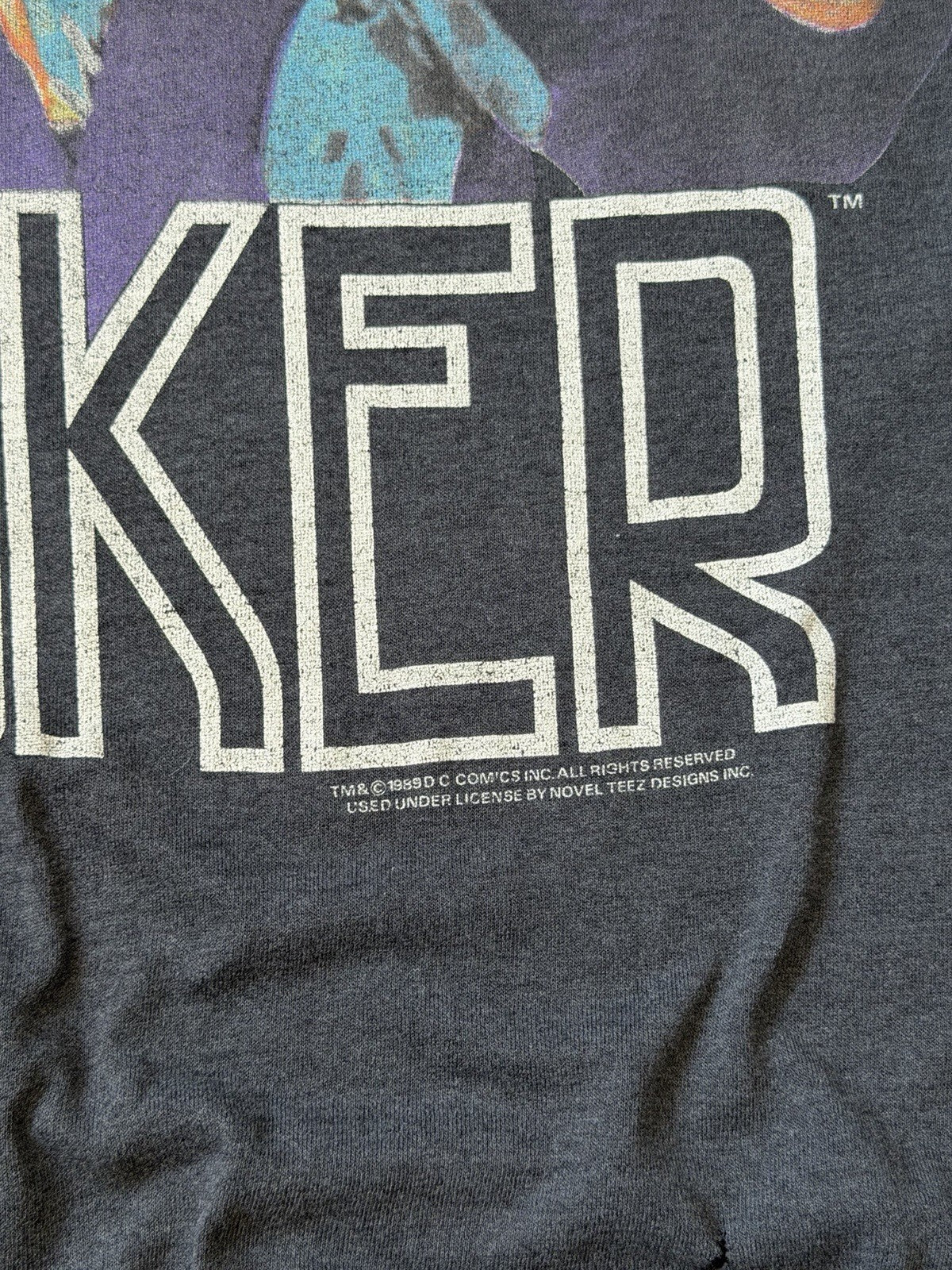 Vintage The Joker 1989  Print Batman Movie Promo Tee L 80s 90s Shirt