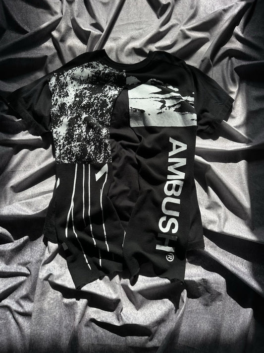 AMBUSH Cape Visitor Hybrid Tee Size 3 Mens Black