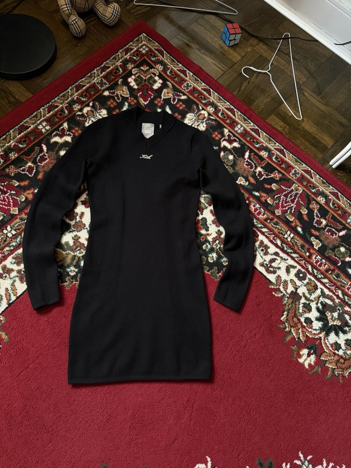 Kith Celyn Racer Mini Dress In Knit Black Size XS