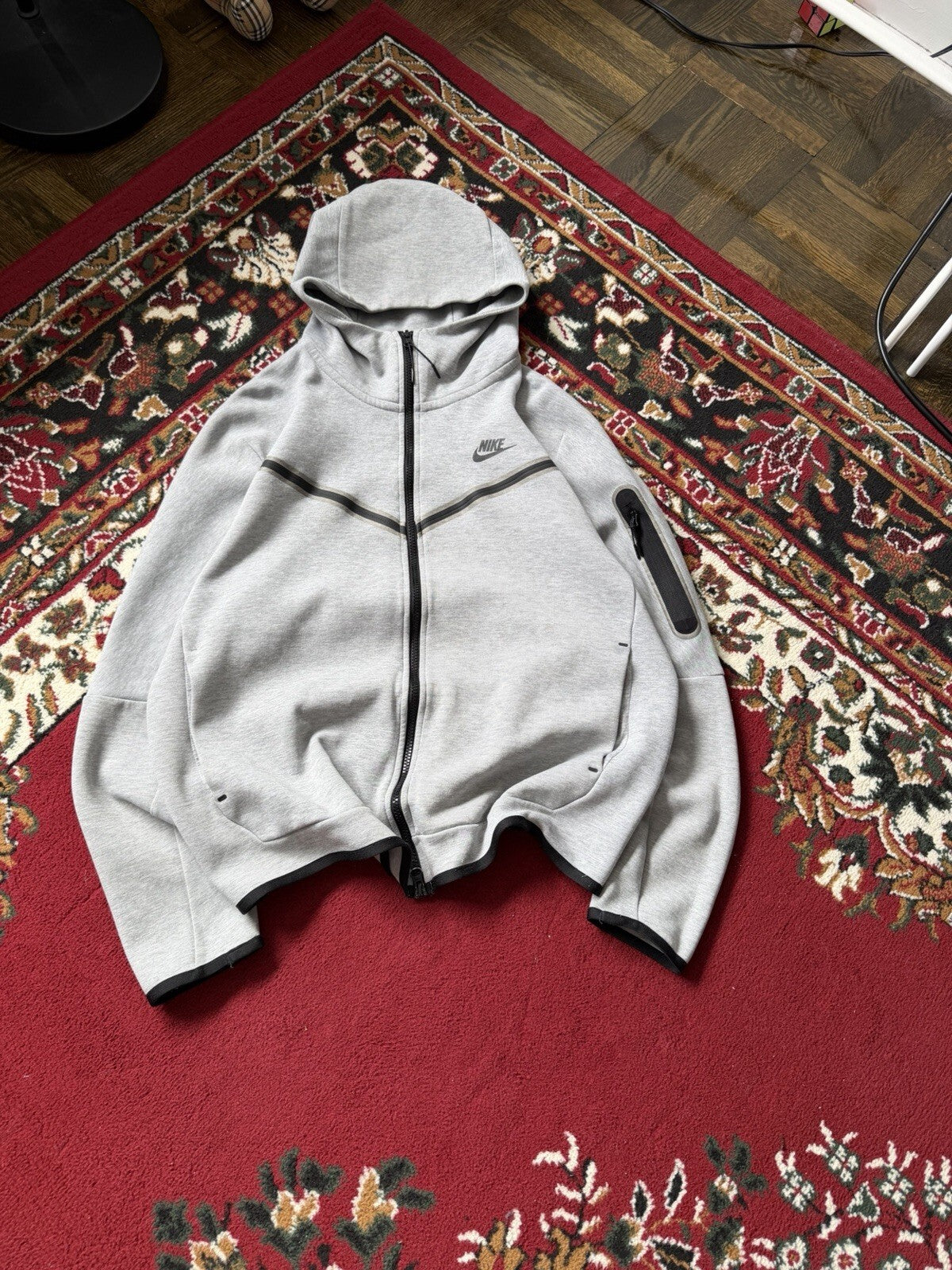 Nike Tech Fleece Zip Hoodie Mens Large Full Zip Sweatshirt CU4489-063