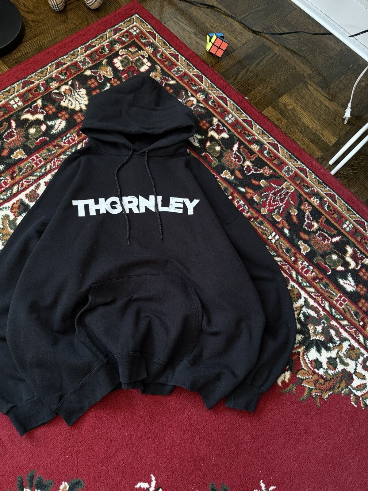 90s Thornley Double Sided Logo Hoodie Vintage Concert Tour