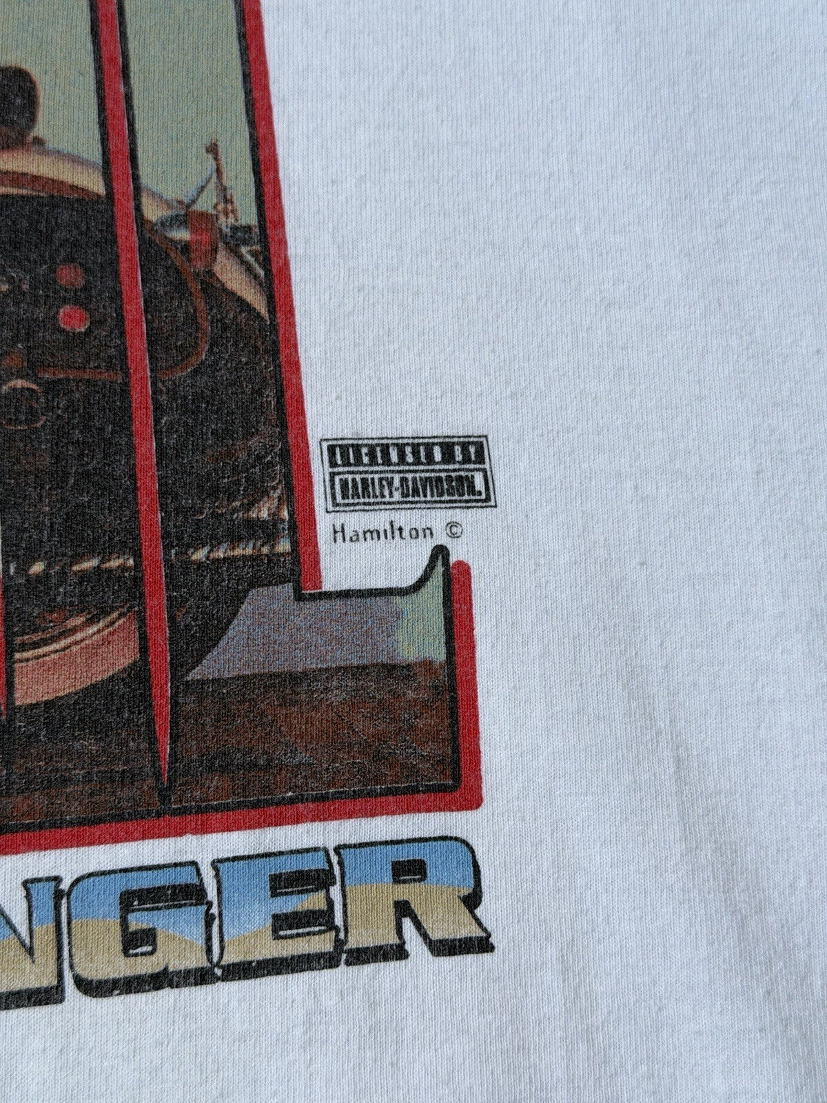 Vintage Harley Davidson Softail Heritage Motorcycle Men's XXL Tee 90s Sarnia ON