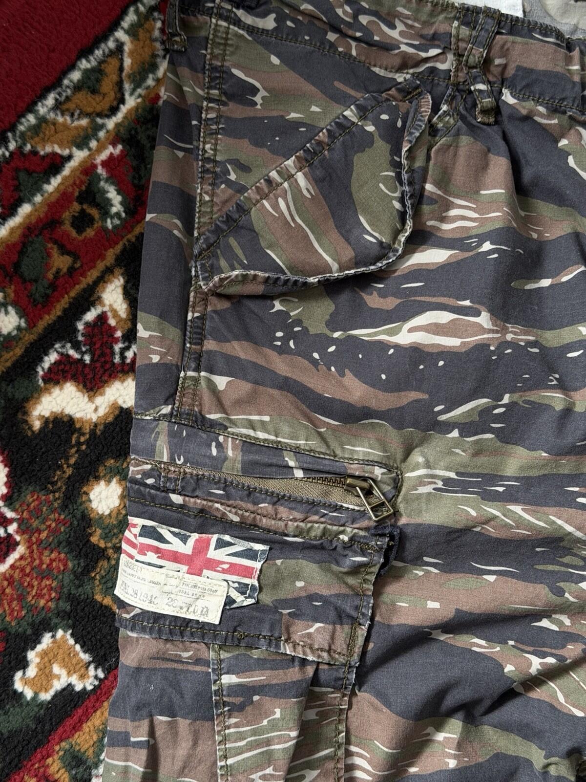 Ralph Lauren Denim Supply Flag Military Army Camo Cargo Pants Trousers 32 x 32