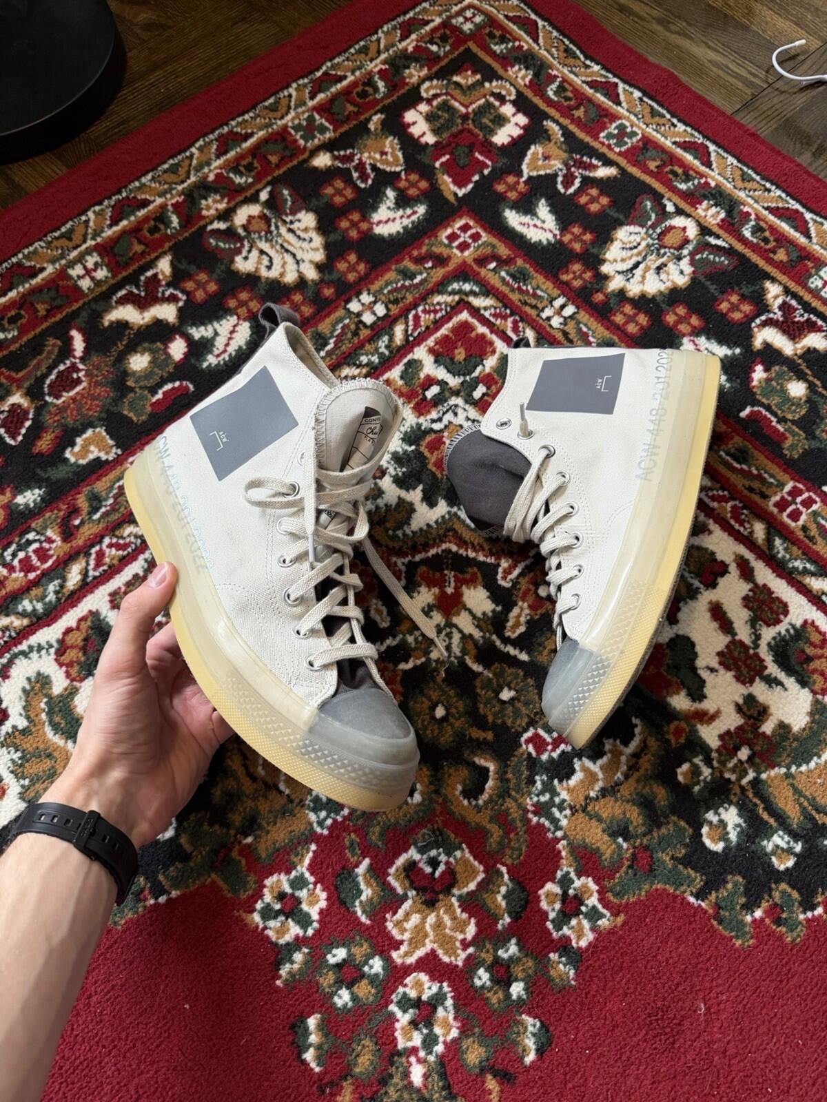 CONVERSE CHUCK 70 High x A-Cold-Wall Silver Birch 2022 A02276C, Size 10.5