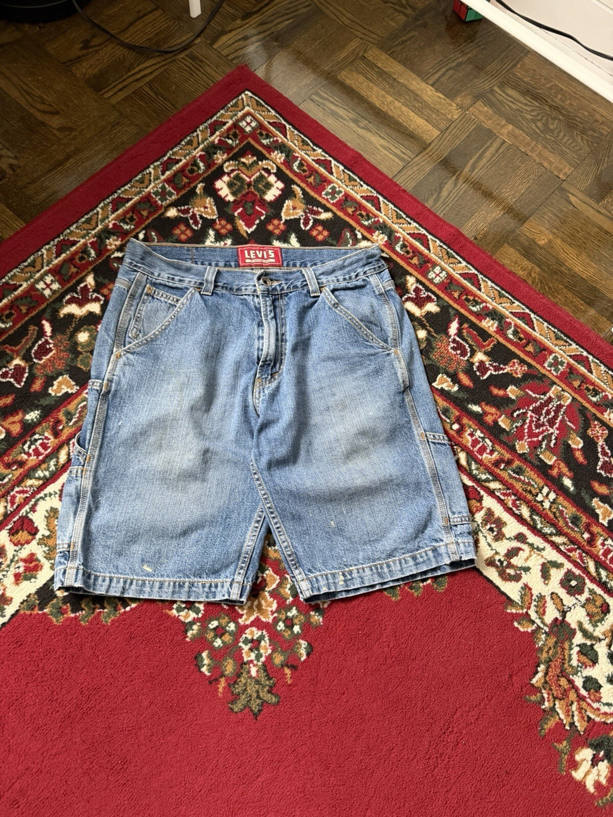 Levi’s Jeans Carpenter Jean Shorts Size 32 Jorts Y2K Skater Baggy Distressed