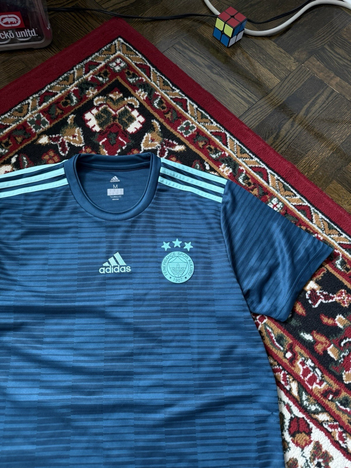 Men's Adidas Fenerbahce SK 2018/2019 Away Soccer Football Shirt Jersey Size M