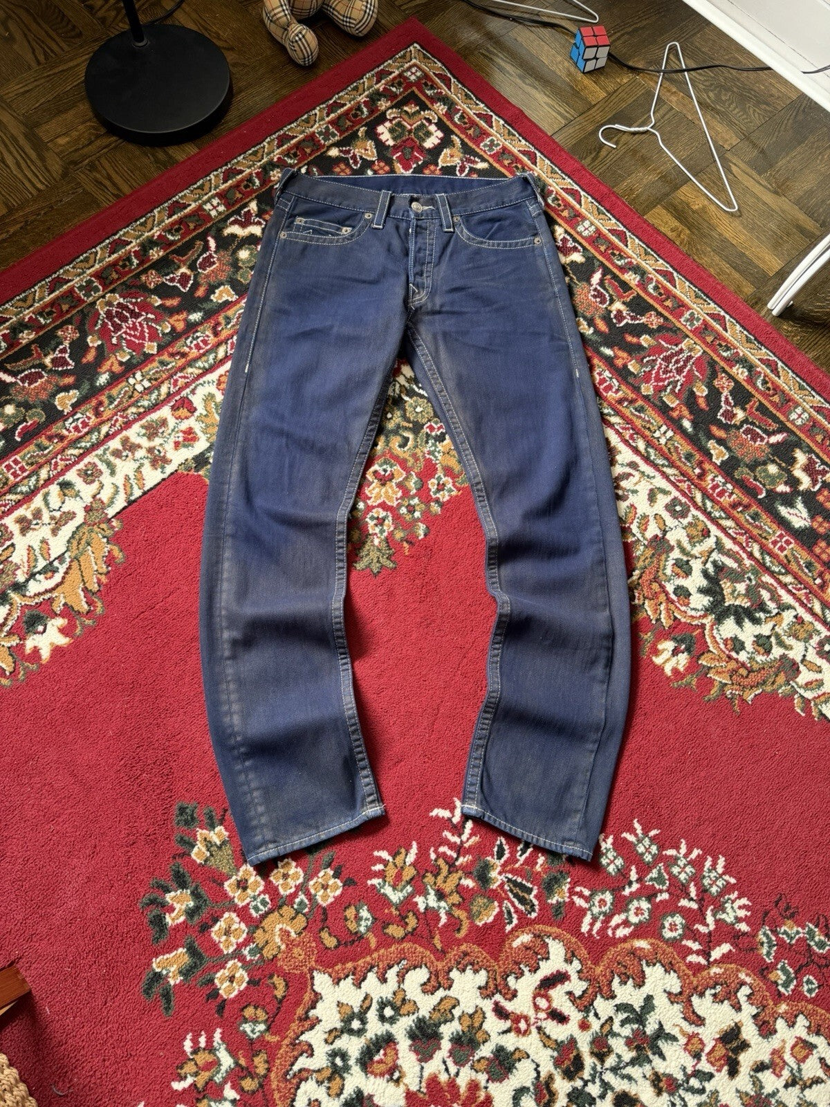 Vintage True Religion Jackson Pants Men Size 32 Blue 90s Y2K