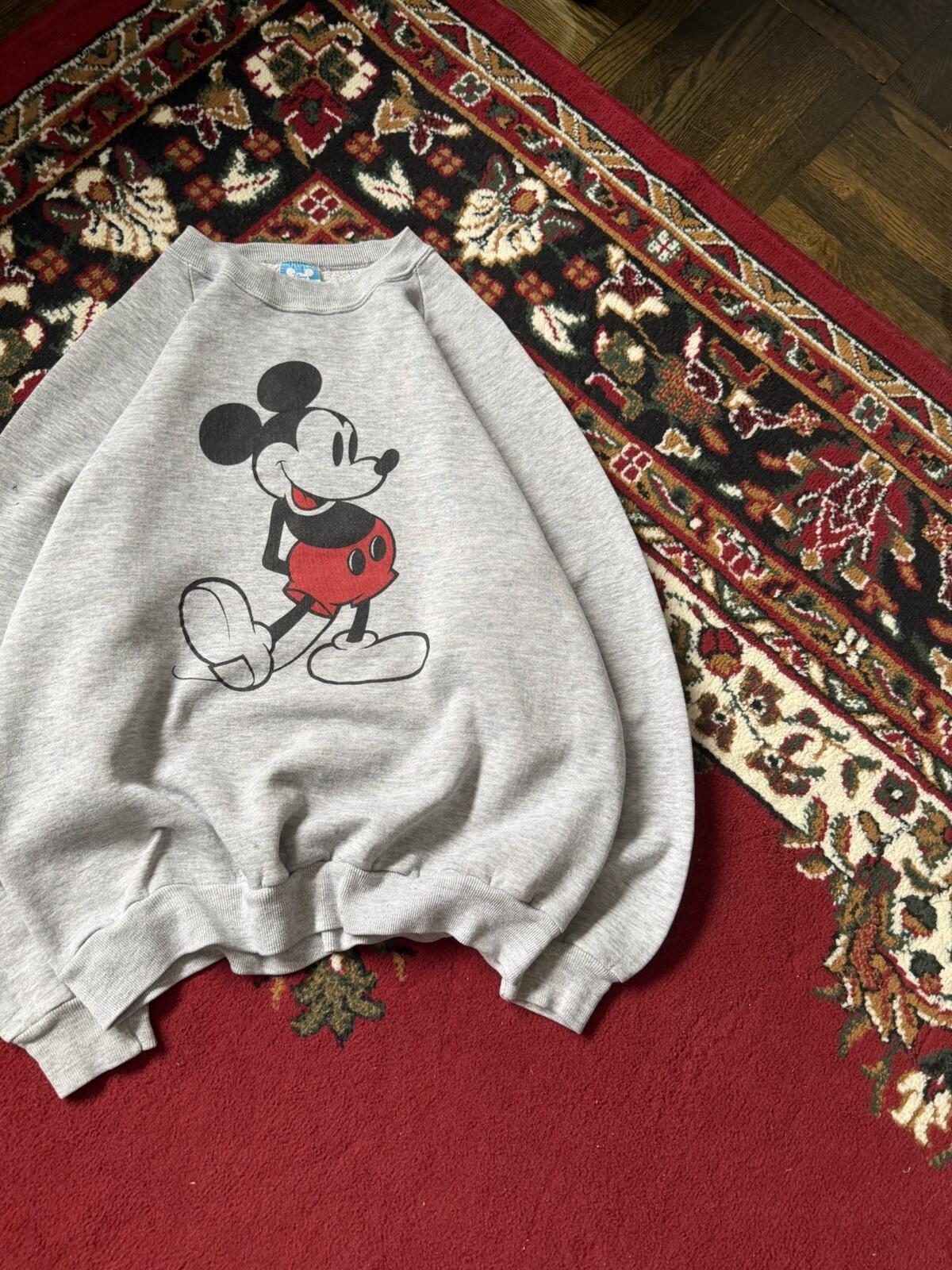Vintage Mickey Mouse Disney Crewneck Sweatshirt 80s Made In USA L