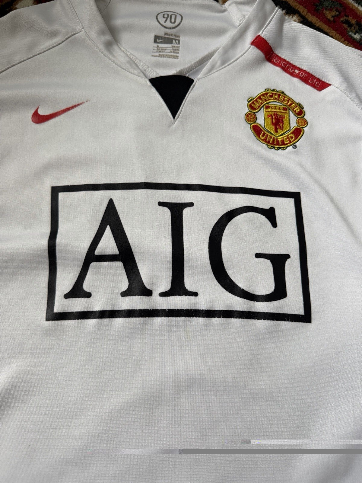 2007/2008 Manchester United Training Jersey Shirt Kit Nike Jersey T90 — Size L