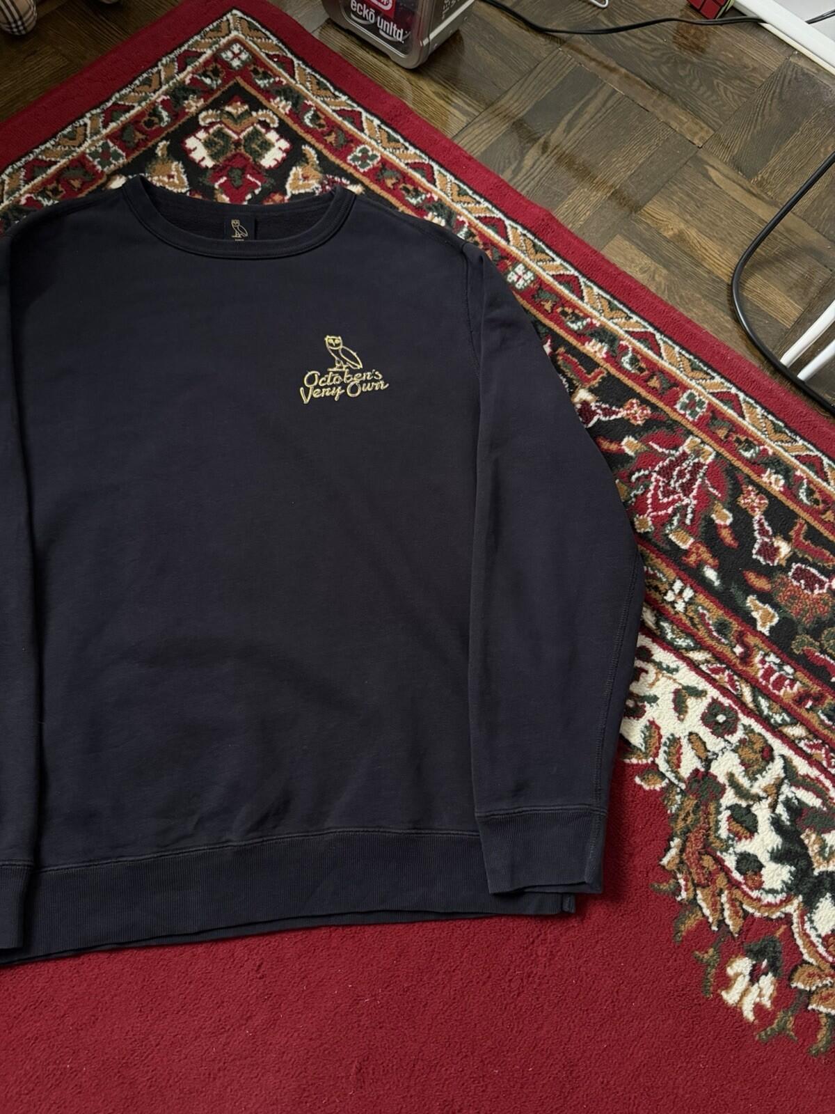 Octobers Very Own OG Solid Gold Owl Sweatshirt Drake OVO Size L