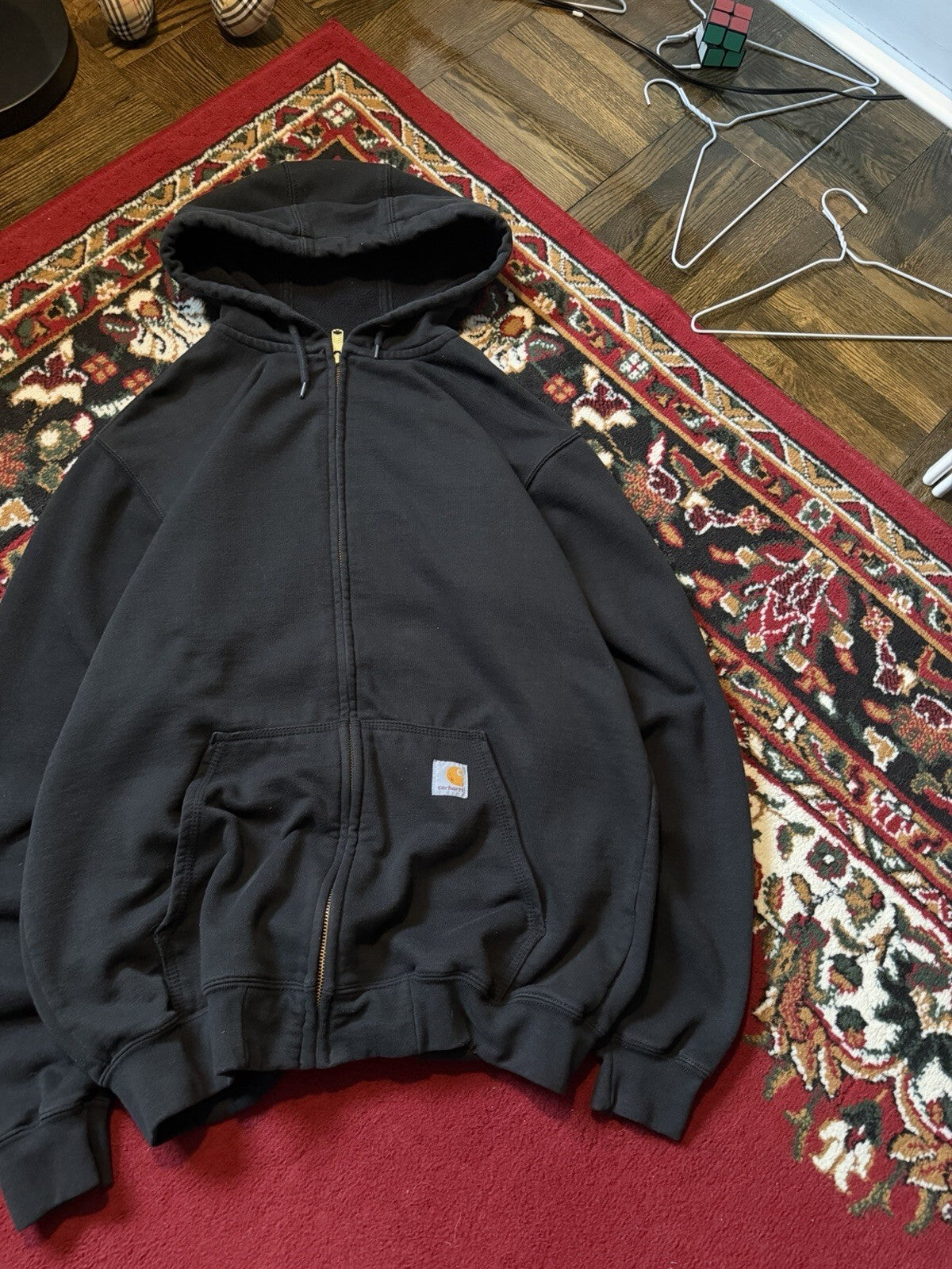 Vintage Carhartt Loose Fit Full Zip Hoodie Size L Mens 00s