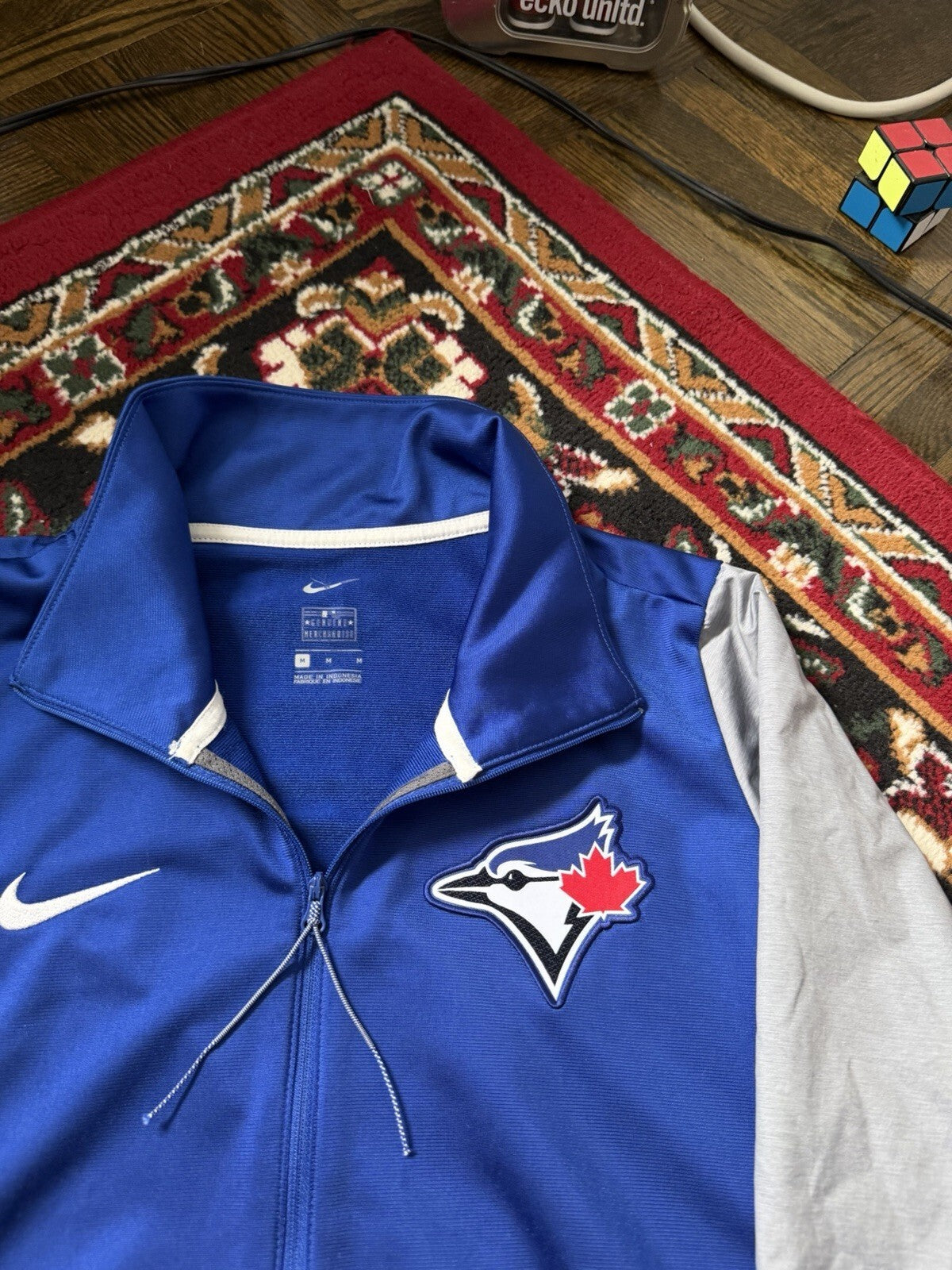 Nike x Toronto Blue Jays Track Jacket Women’s M Blue Gray MLB Full Zip