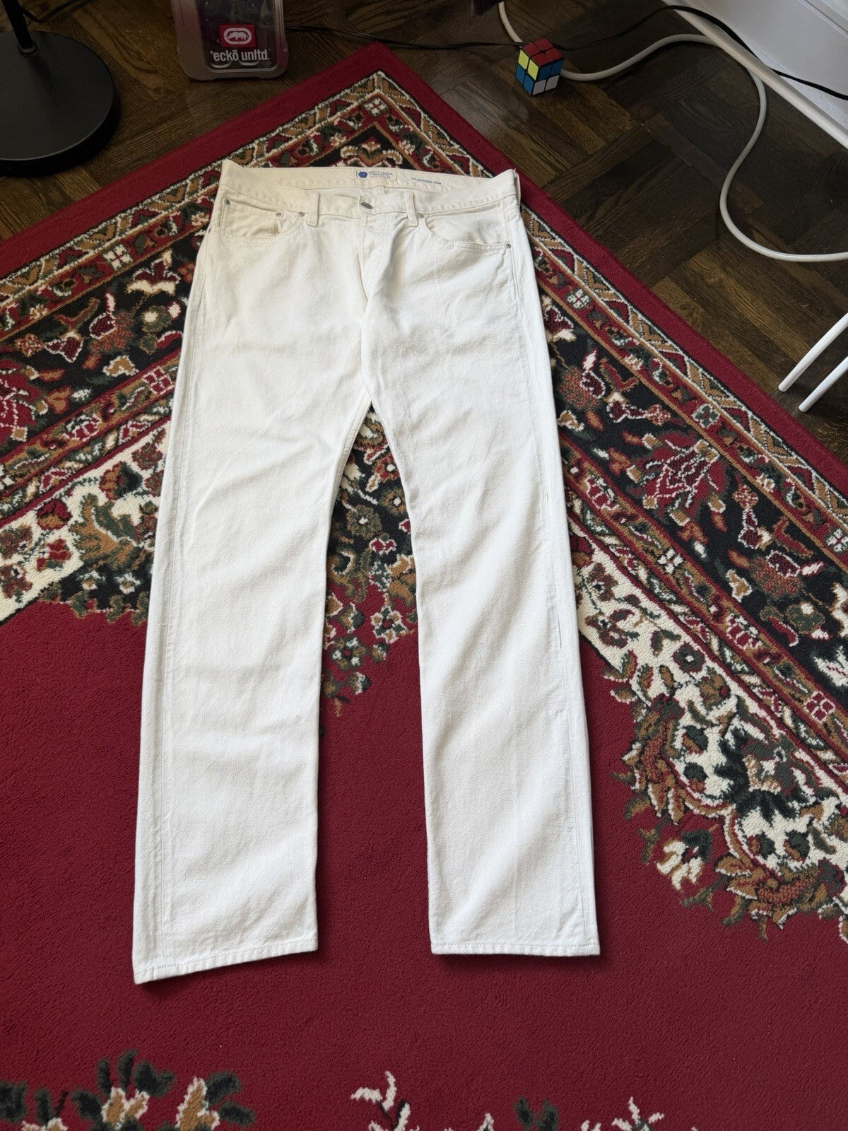 Industry of All Nations Jeans Mens 34 Straight Leg Hand-Loomed Selvedge Denim