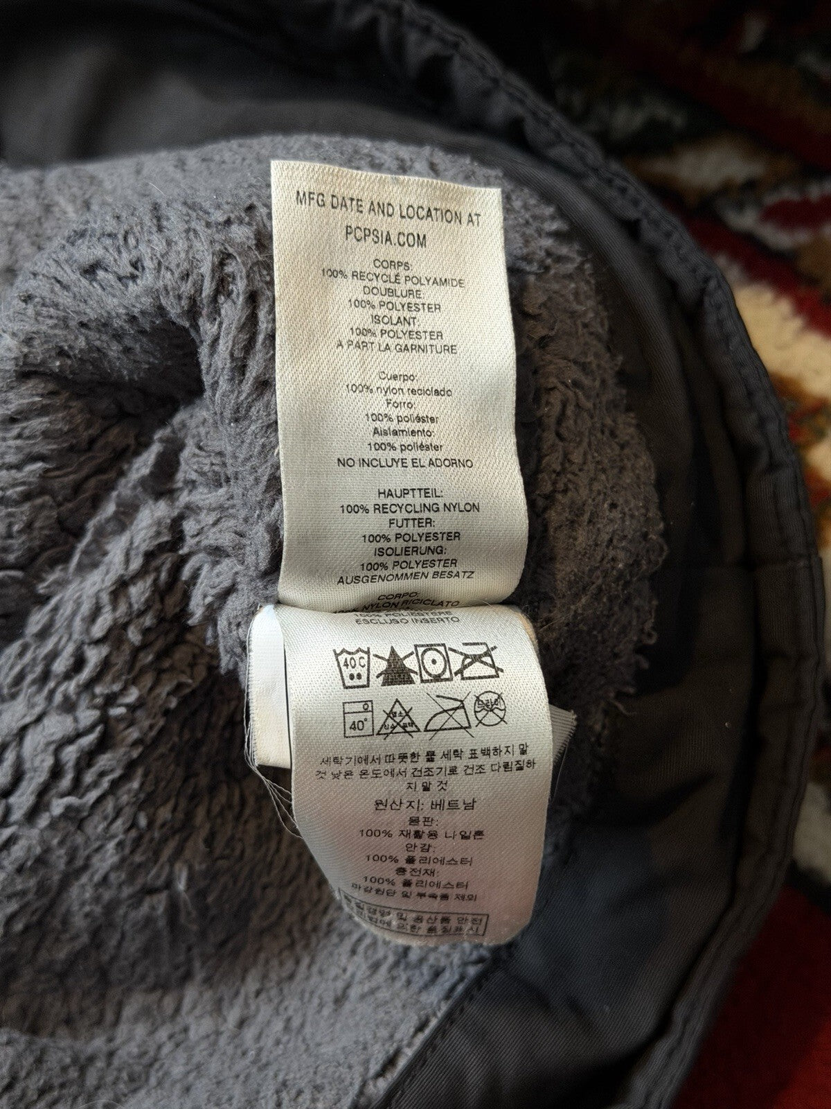 Patagonia Isthmus Parka Jacket Men's Medium Black Full Zip Sherpa Lined Hooded