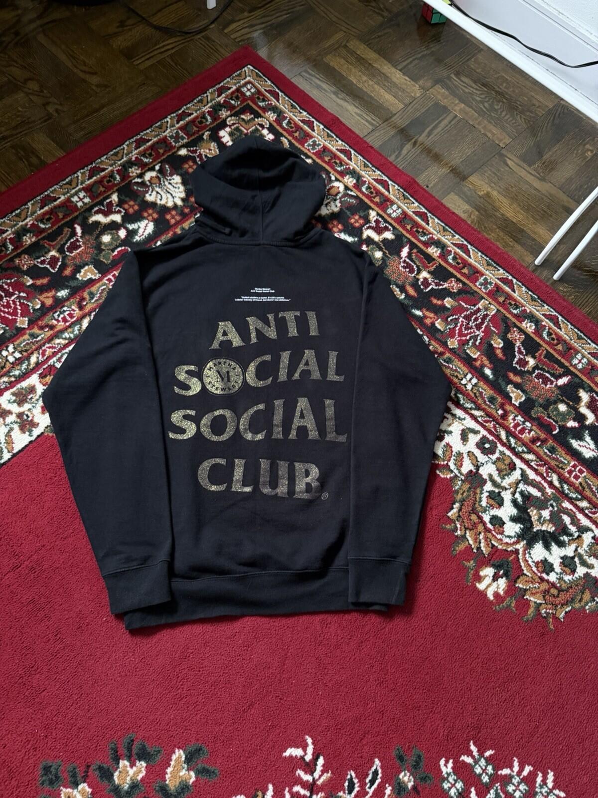 Anti Social Social Club Martha Stewart Lobster Hoodie Unisex S Black ASSC
