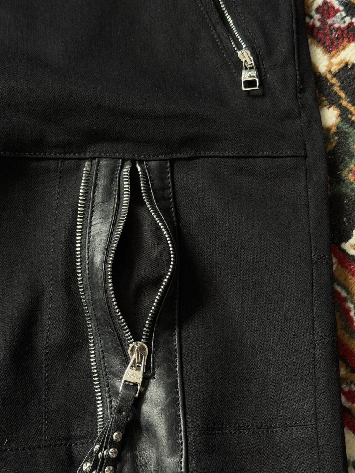 Alexander McQueen All Over Zip Black Slim Jeans - EU 52 Denim Pants