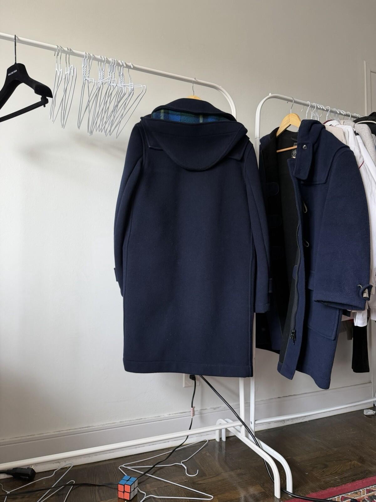 70s Gloverall Navy Blue Vintage Original English Duffle Coat Made In England 38