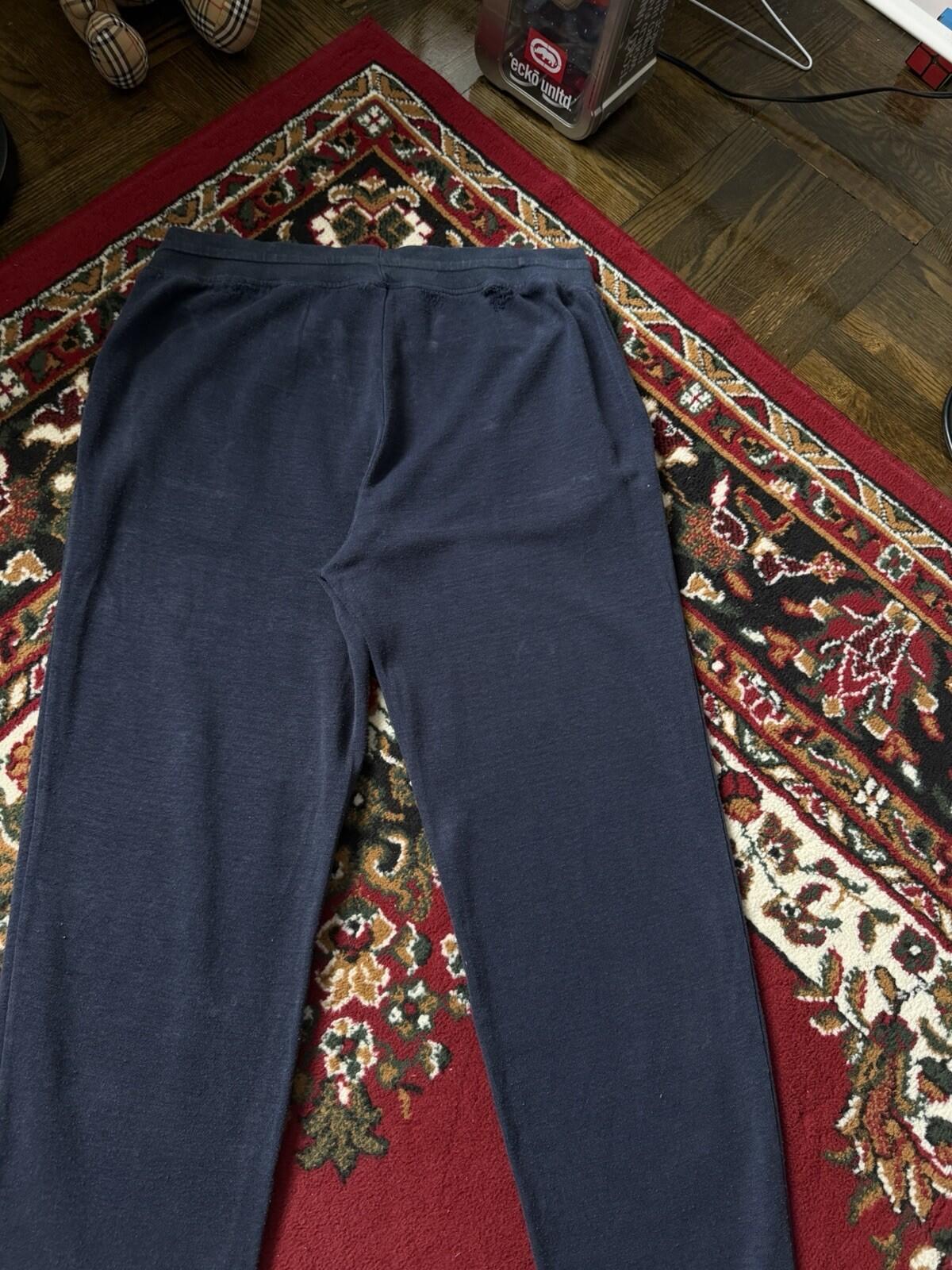 Loro Piana Tapered Linen Joggers Sweatpants Pants Blue Sz XL