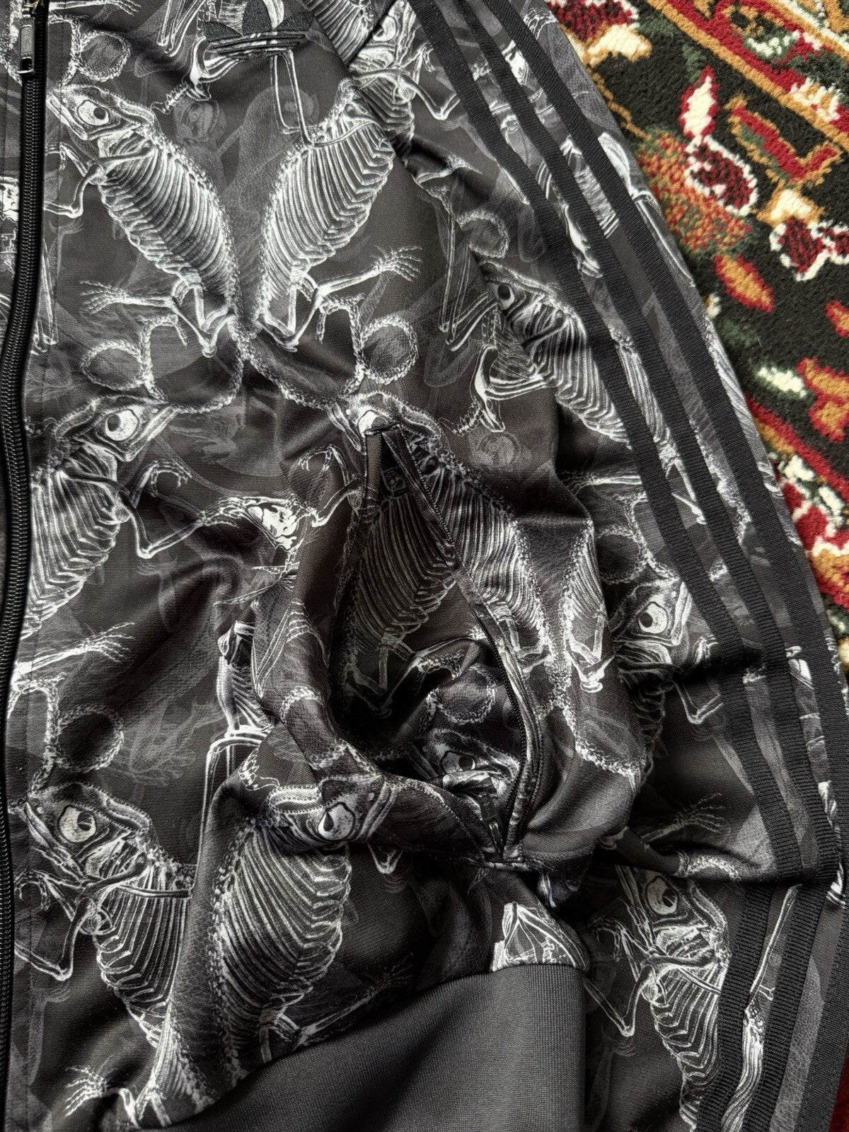 Adidas Originals x Carnovsky RGB Сhameleon X-ray Skeleton Track Jacket Size M