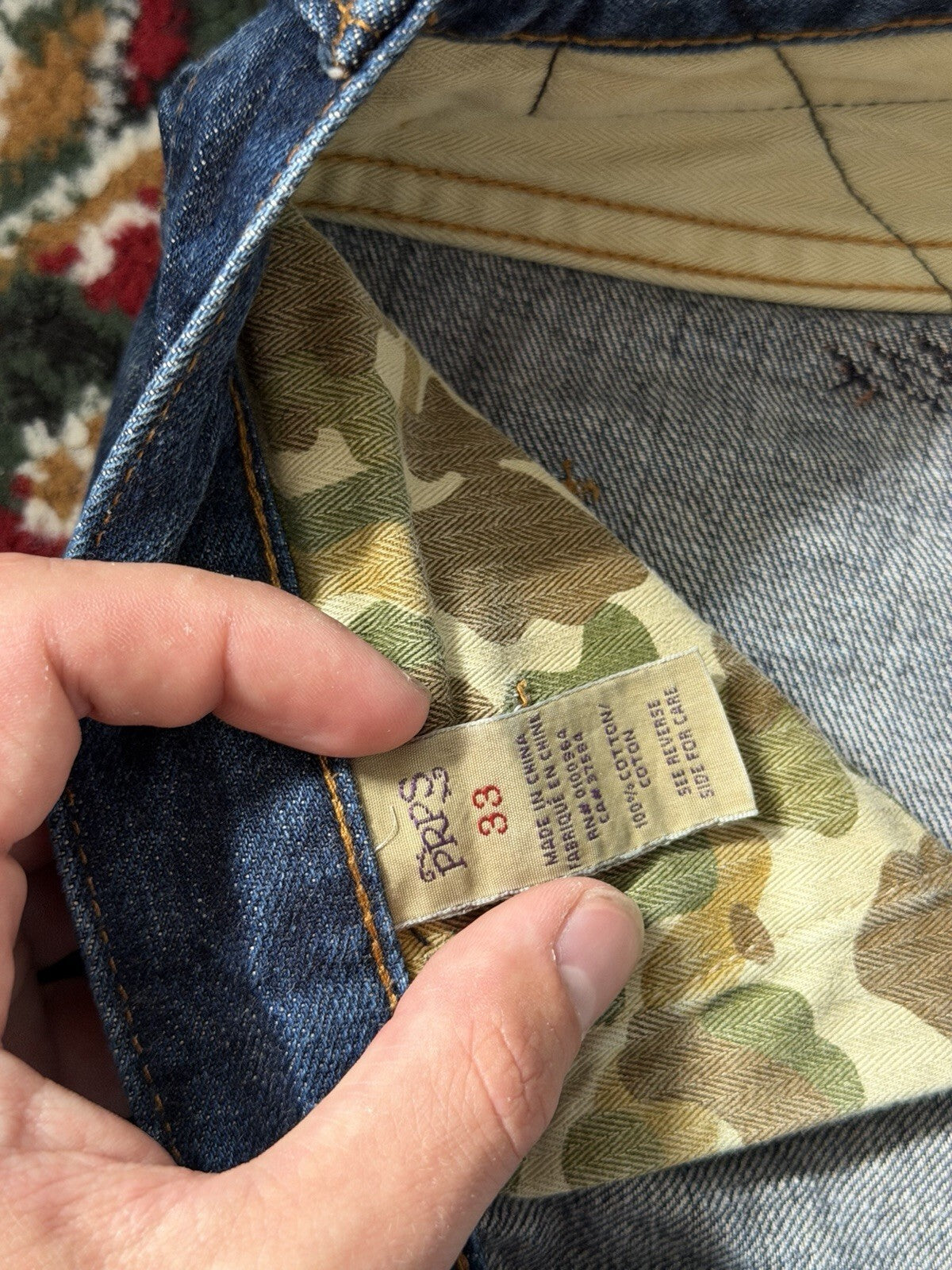 PRPS Selvedge Denim Jeans Janpanese Distressed Cotton Men's 33