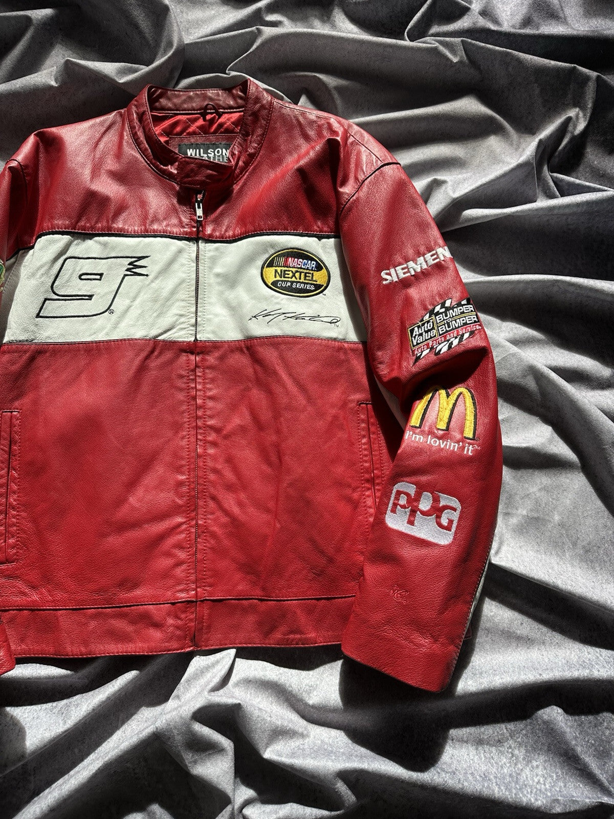 Vintage NASCAR Kasey Kahne Chase Authentic Dodge Racing Jacket Mens Size Large